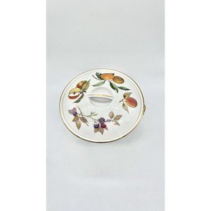 Royal Worcester Evesham Covered Casserole Dish Shape 22 Size 4 Gold Trim